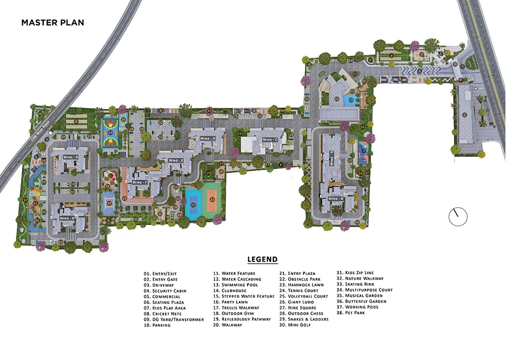 Sadahalli master plan layout (blurred preview — submit the enquiry form to view)