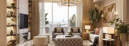 Sadahalli living space with city view